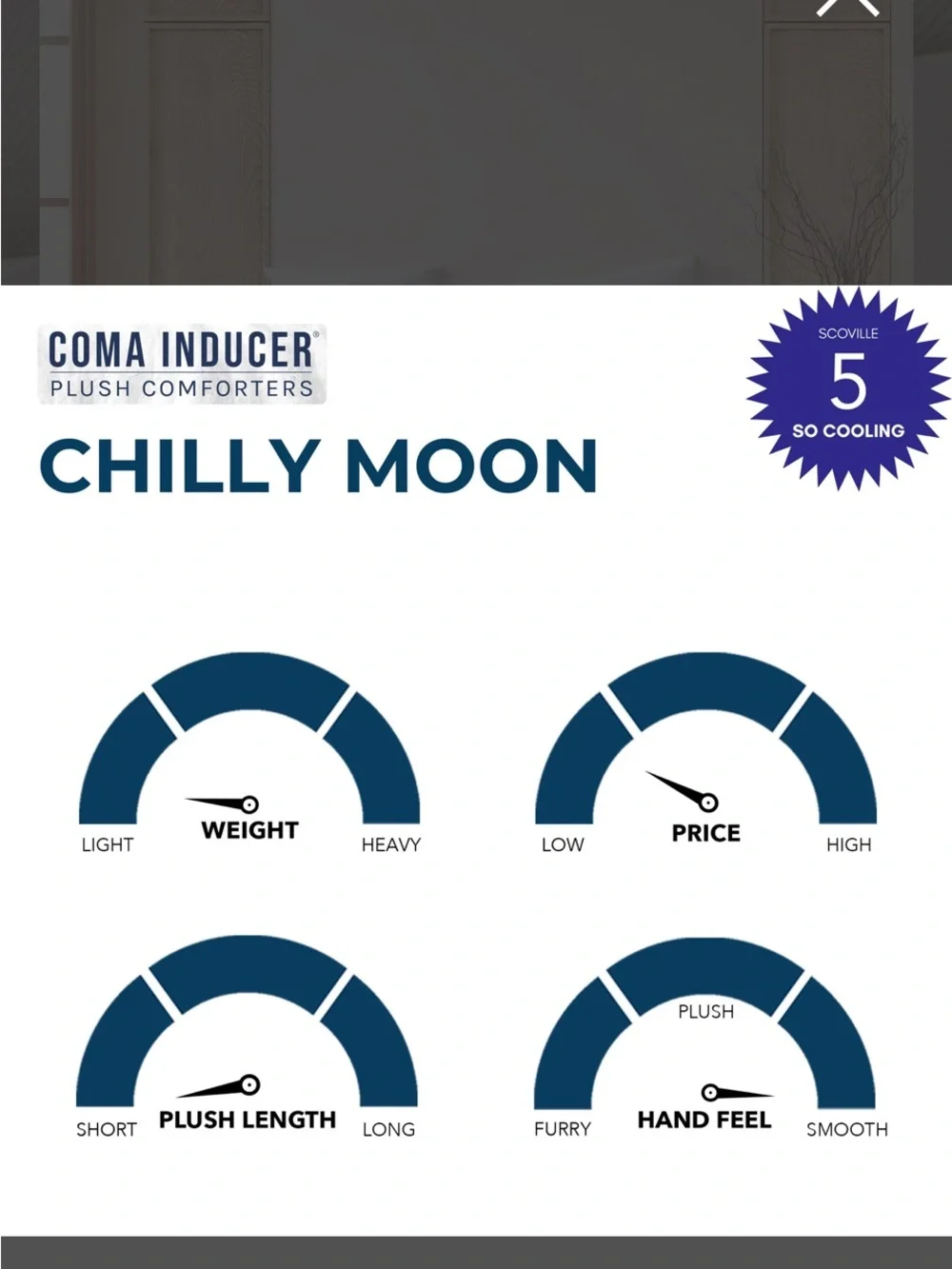 Chilly Moon - Coma Inducer® Oversized Cooling Comforter - Lunar Sand